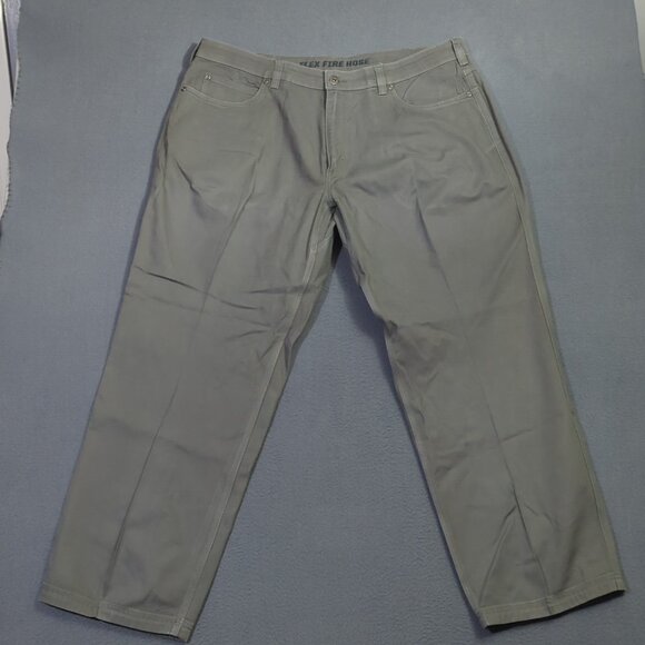 Duluth Pants Men's 40x30 Gunmetal Gray Flex Fire Hose Relaxed Fit 5 Pocket Pant - Picture 1 of 13